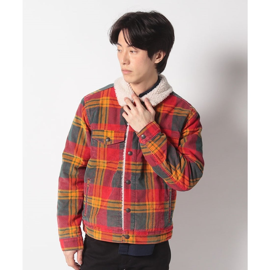 リーバイス LEVI'S TYPE III シェルパトラッカージャケット レッド