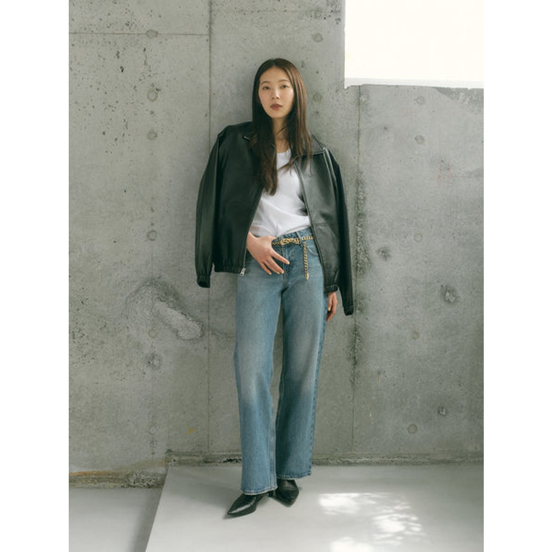 リーバイス LEVI'S PREMIUM BLACK FULLZIP SPORTS LEATHER JACKET