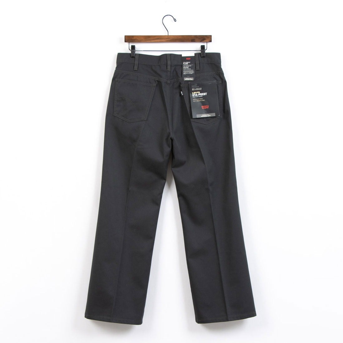 リーバイス LEVI'S STA PREST フレア ブラック PIRATE BLACK