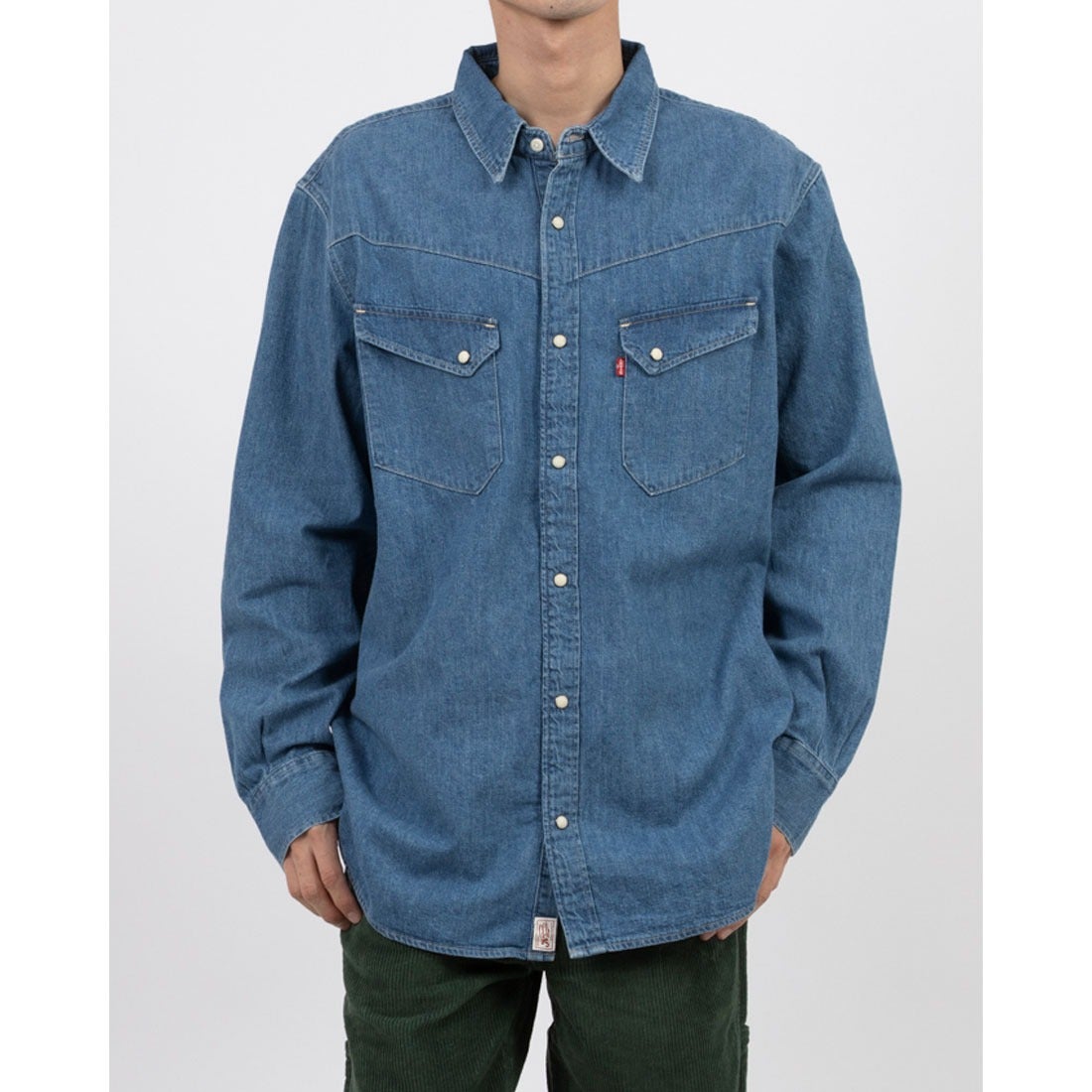 希少 アーカイブ KAPITAL 変形マルチポケット ウエスタン デニムシャツ