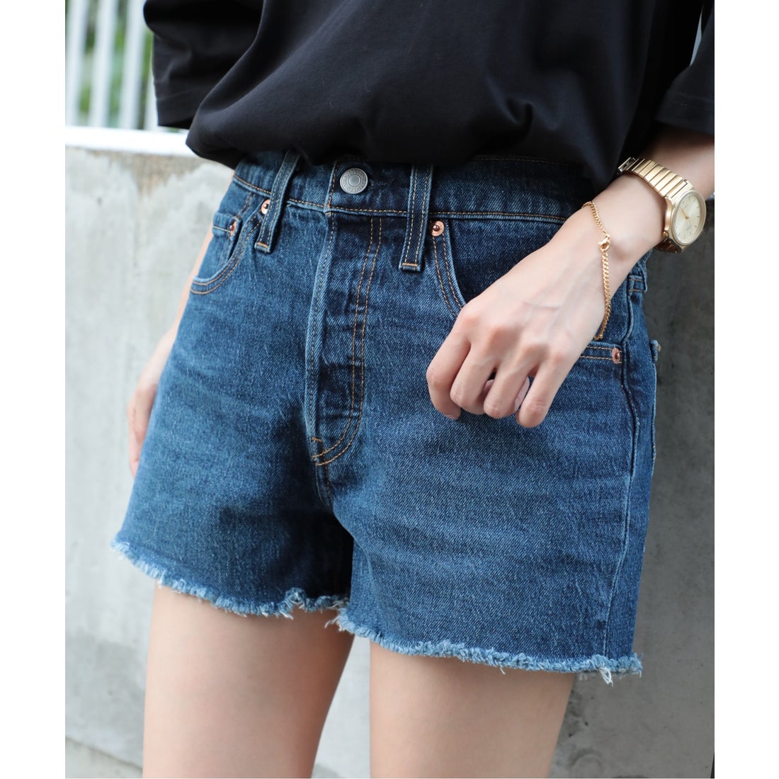 リーバイス LEVI'S 501(R) ORIGINAL SHORT SALSA T3 SHAKER デニム