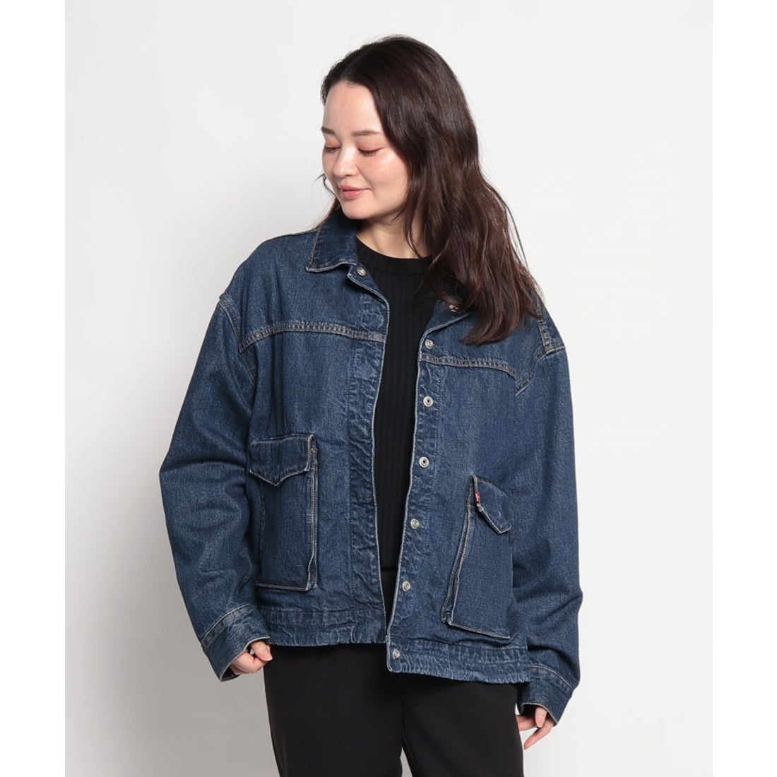 リーバイス LEVI'S WELLTHREAD(R) BELLOS トラッカージャケット ダーク