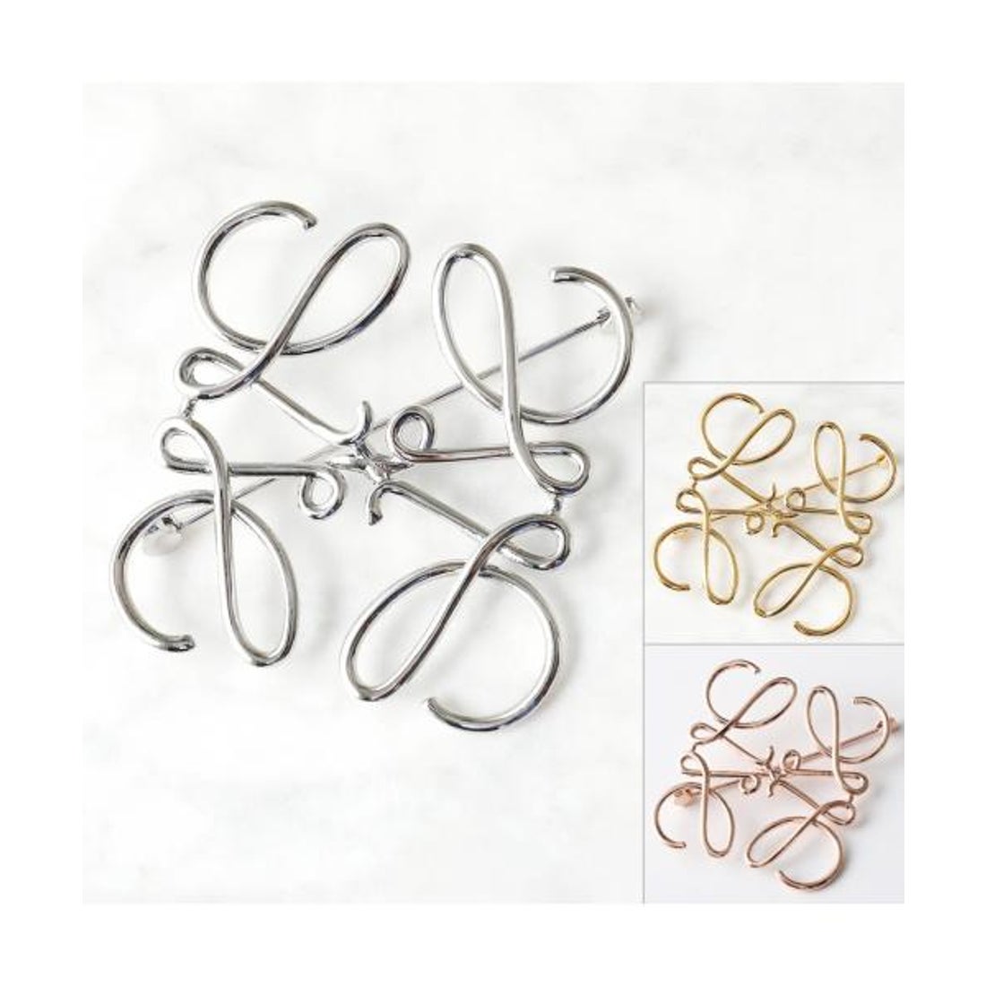 ロエベ LOEWE LOEWE ブローチ ANAGRAM BROOCH アナグラム （25020/9230