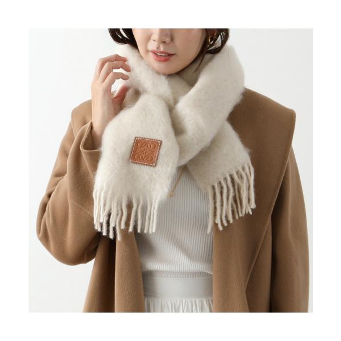 ロエベ LOEWE LOEWE マフラー F655254X01 ウール モヘア ストール