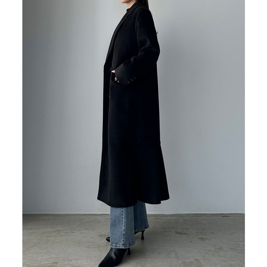 ルエレ Louere Louere シャギーバックマーメイドチェスターコート
