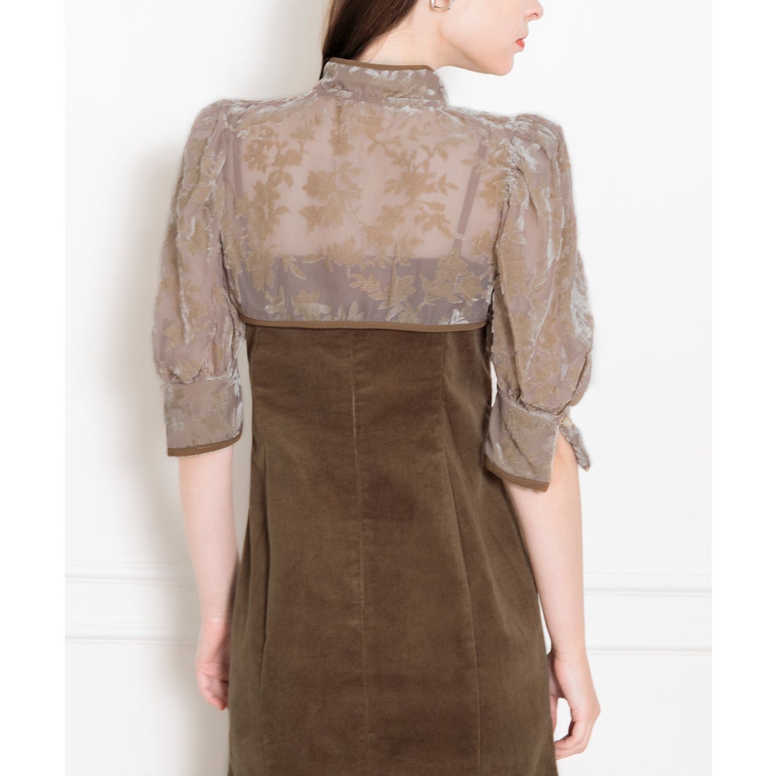 レジャ Leja 花柄ボレロマーメイドワンピースセットアップロング