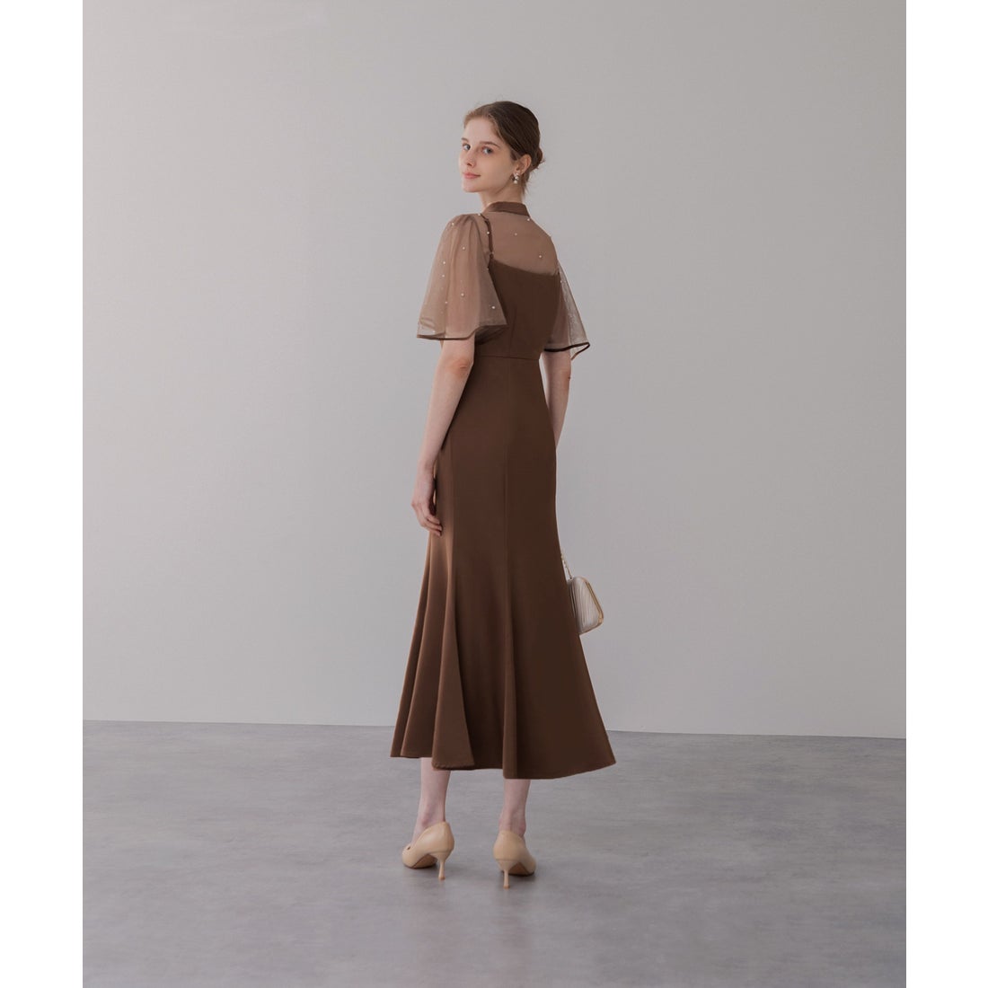 レジャ Leja パールパイピングボレロ付き2wayマーメイドフレアロング