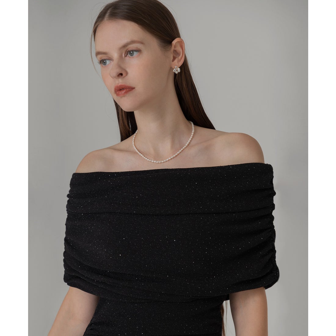 レジャ Leja ストーンオフショルダーアームカバー付き2WAYマーメイド