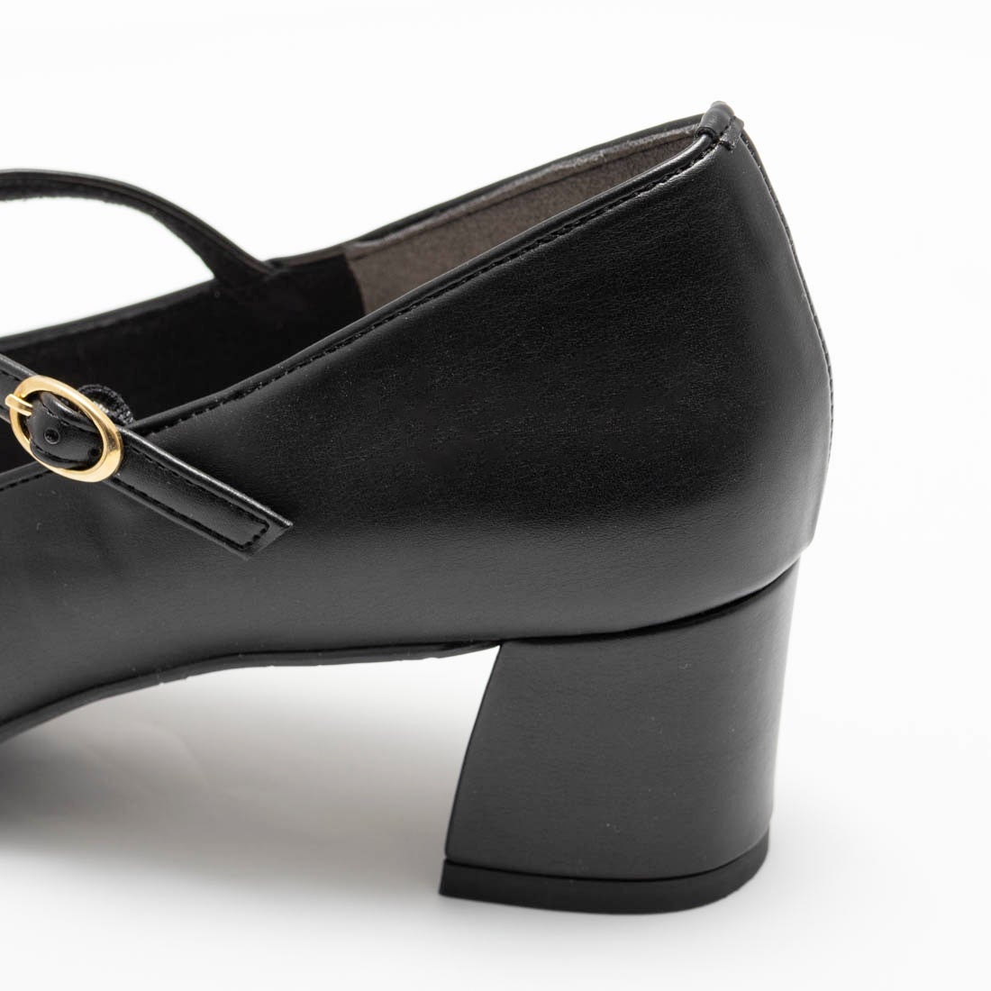 スクエアトゥメリージェーンパンプス(0533) （ブラック） -レディース