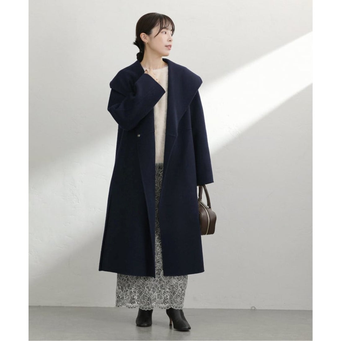 ラ トータリテ La Totalite 《予約》リバーロングコート （ネイビー