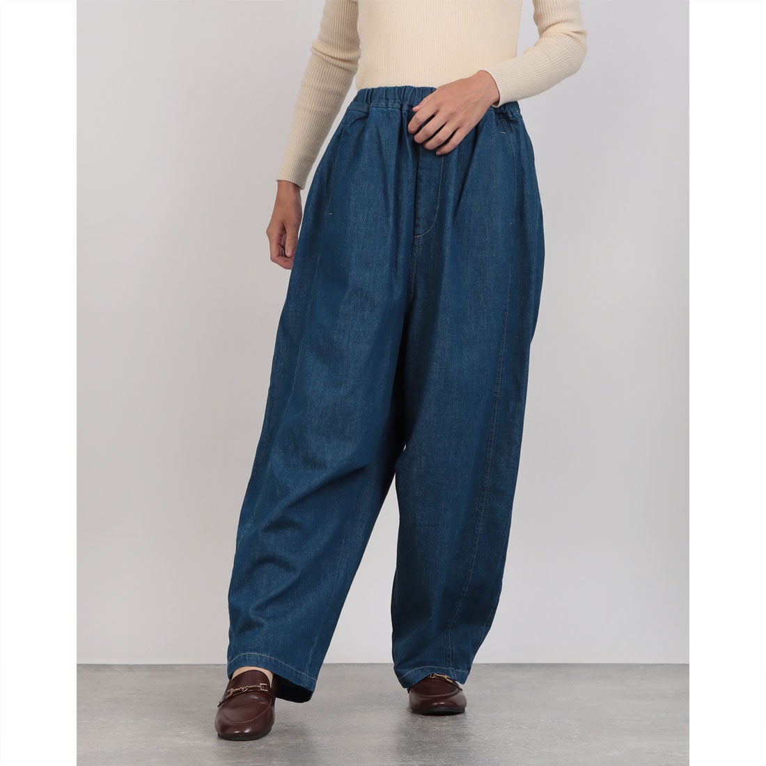 レイトリー LAITERIE 甘織デニムトロワパンツ （BLUE） -ファッション