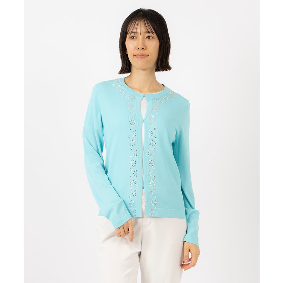 マダム ジョコンダ MADAM JOCONDE 【アンサンブル対応】モチーフニット