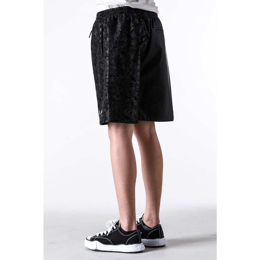ラストネスト LAST NEST Leather Switching Shorts （Black） -FASCINATE
