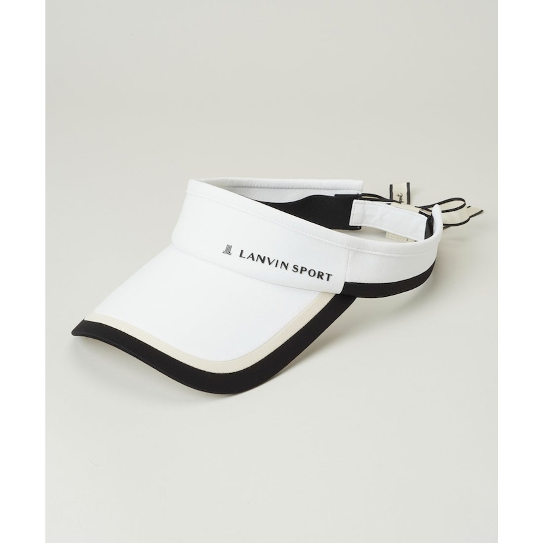 LANVIN SPORT ラインデザインサンバイザー【UV/リボン取り外し可