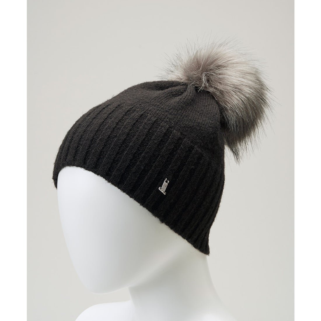 LANVIN SPORT ファーボンボンニットキャップ【アウトレット