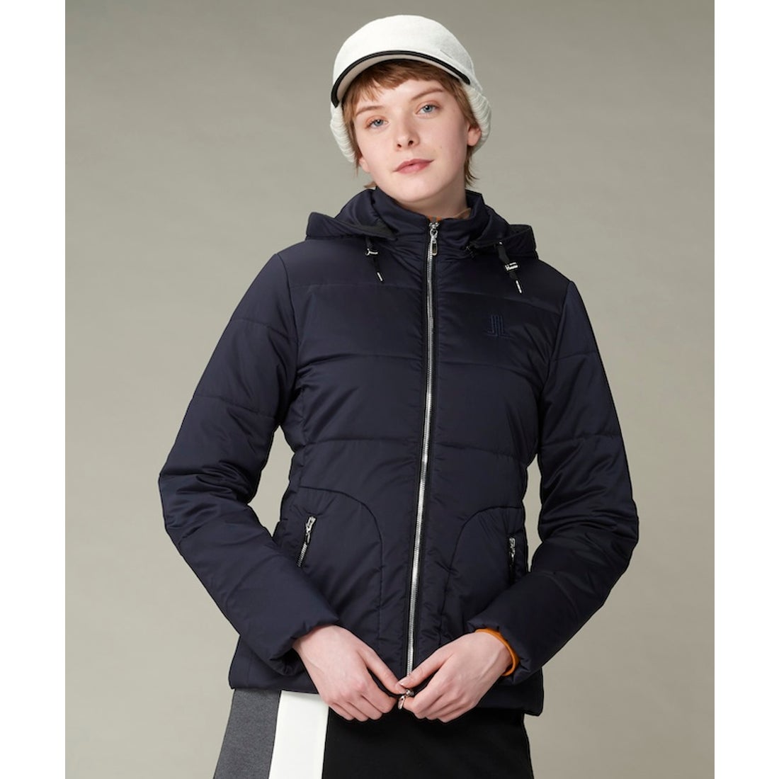 LANVIN SPORT 中わたブルゾン【HEAT NAVI裏地付き/はっ水】 -デサント