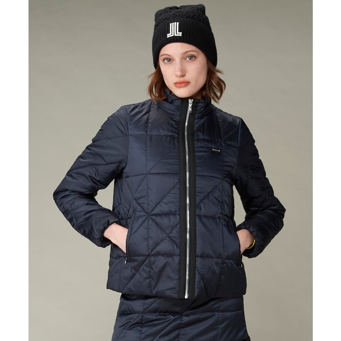 LANVIN SPORT 中わたキルトブルゾン【HEAT NAVI裏地付き】 -デサント