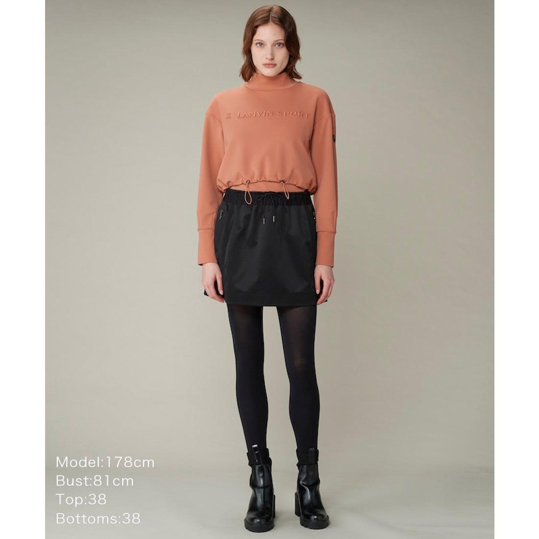 LANVIN SPORT Aラインスカート（総丈39cm）【ストレッチ】 -デサント