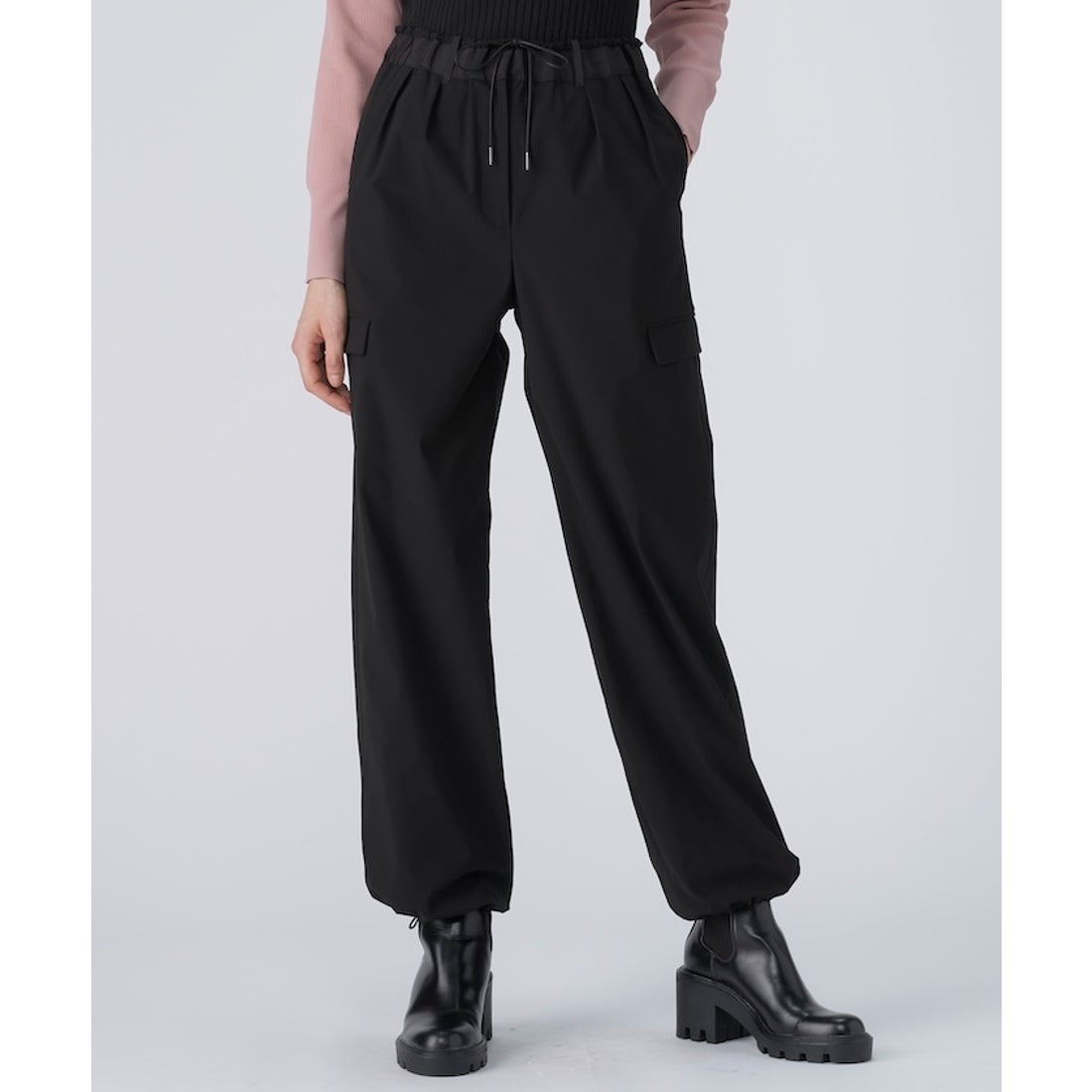 ランバン スポール LANVIN SPORT ワイドロングパンツ【ストレッチ/吸汗