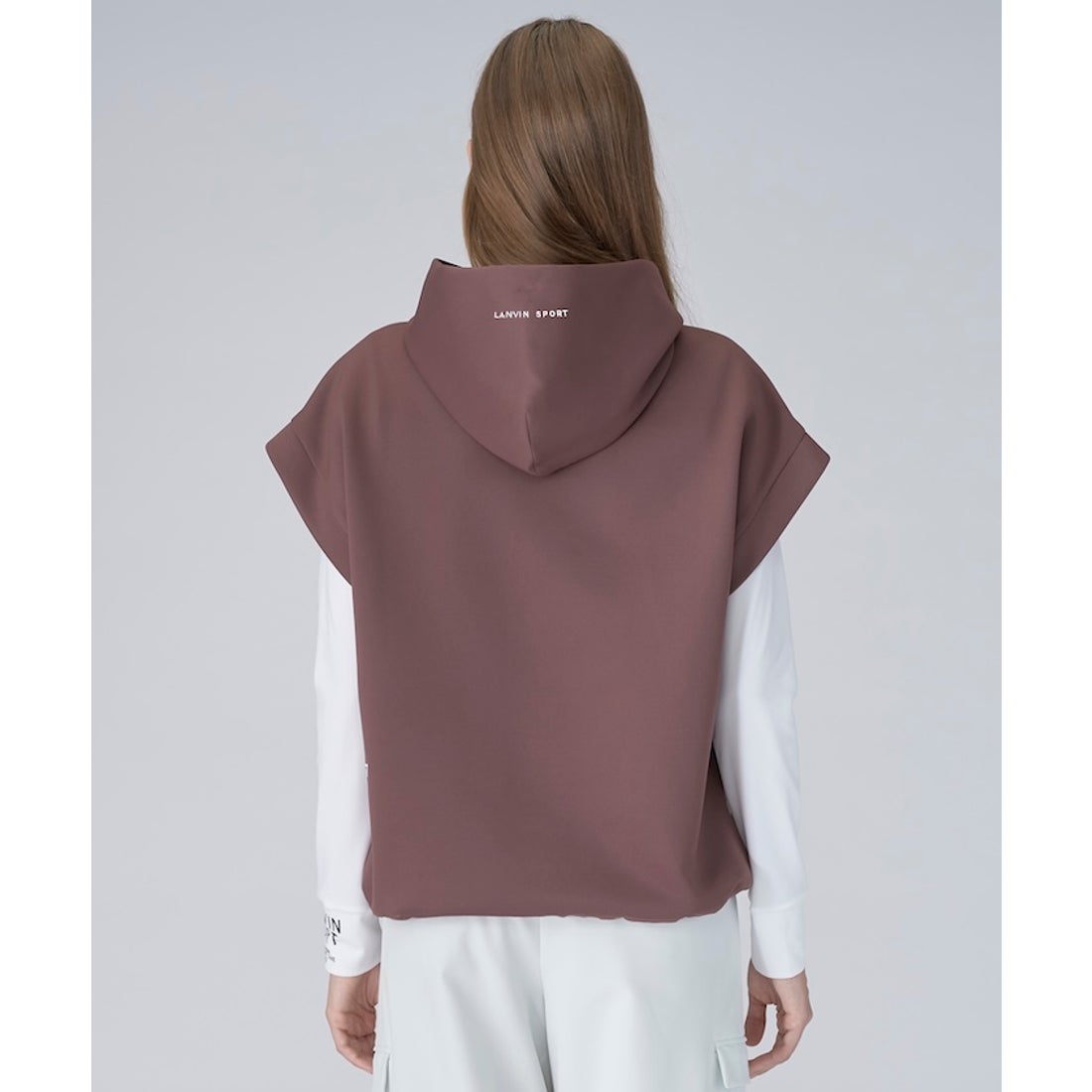 ランバン スポール LANVIN SPORT ドロップショルダーフーディベスト