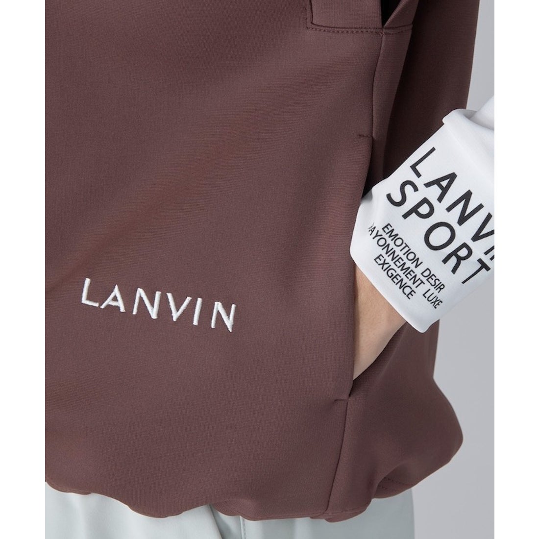 ランバン スポール LANVIN SPORT ドロップショルダーフーディベスト