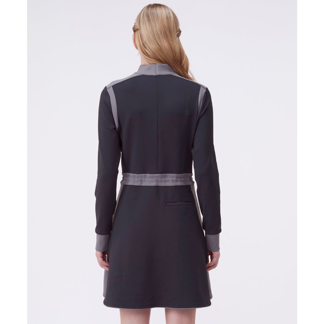 ランバン スポール LANVIN SPORT ブロッキングデザイン長袖ワンピース