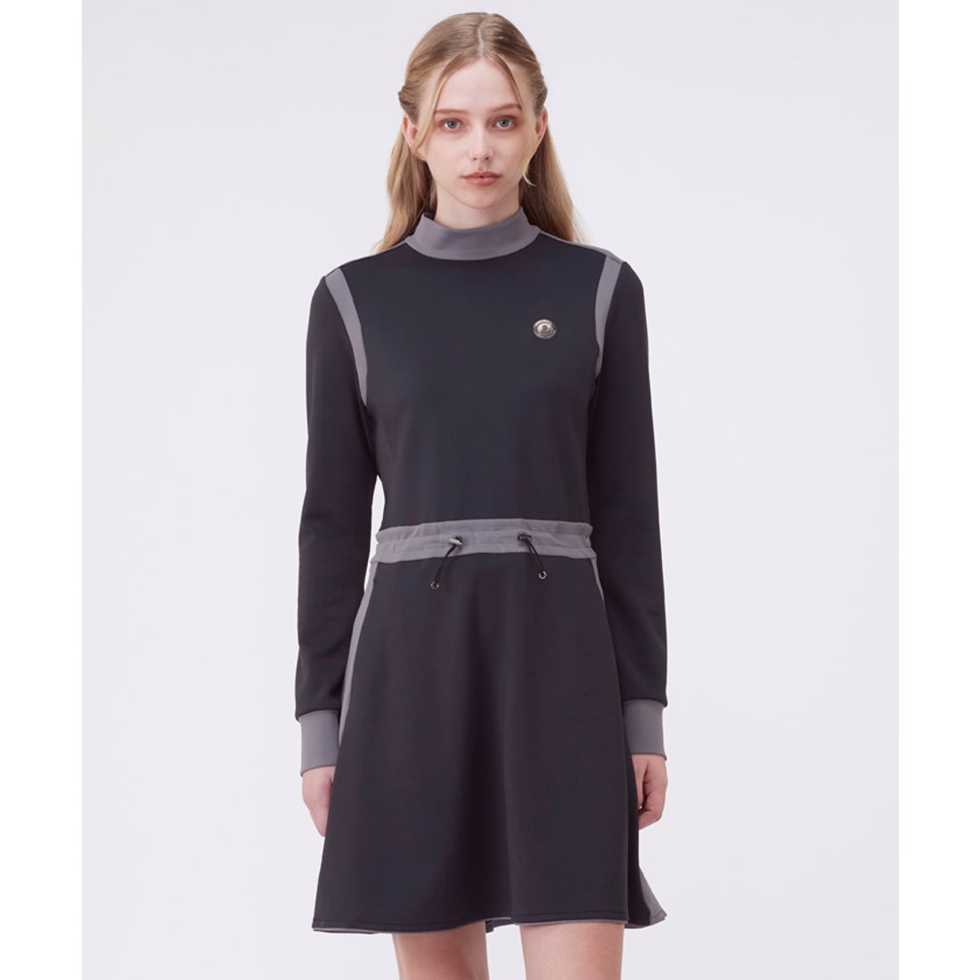 ランバン スポール LANVIN SPORT ブロッキングデザイン長袖ワンピース