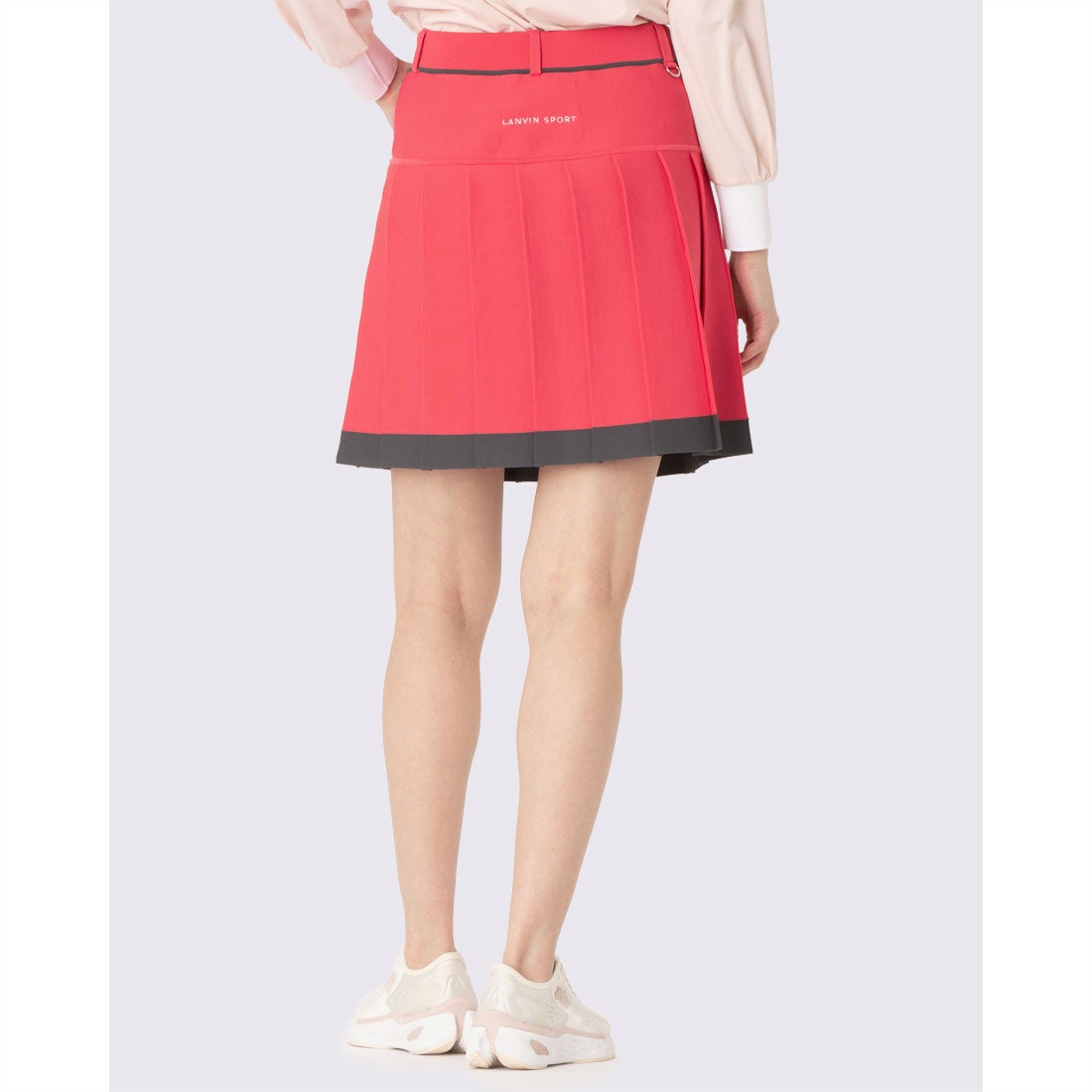 ランバン スポール LANVIN SPORT ニットプリーツスカート -デサント