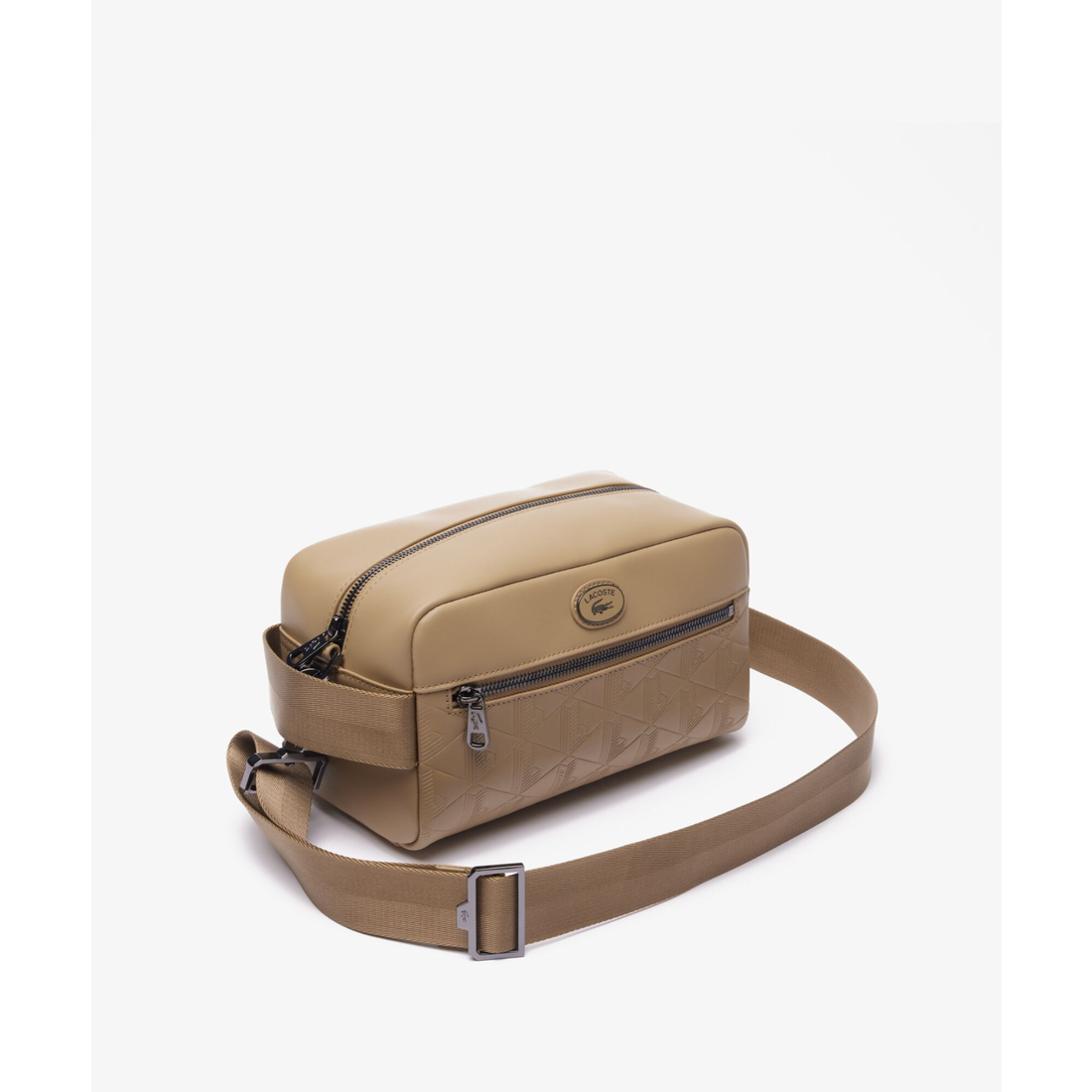 ラコステ LACOSTE モノグラム レザーモノグラムプリントショルダー