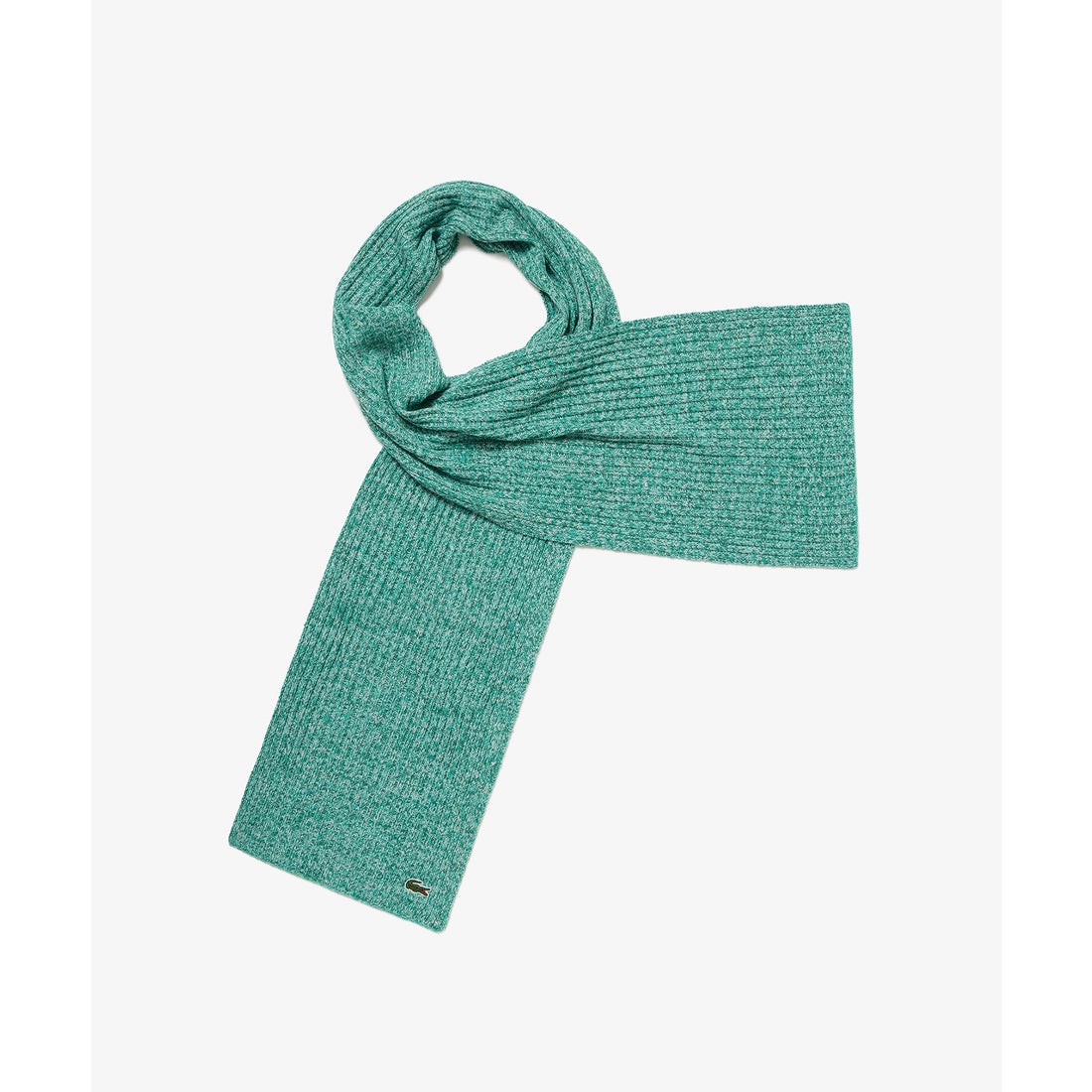 ラコステ LACOSTE メランジェニットマフラー（グリーン