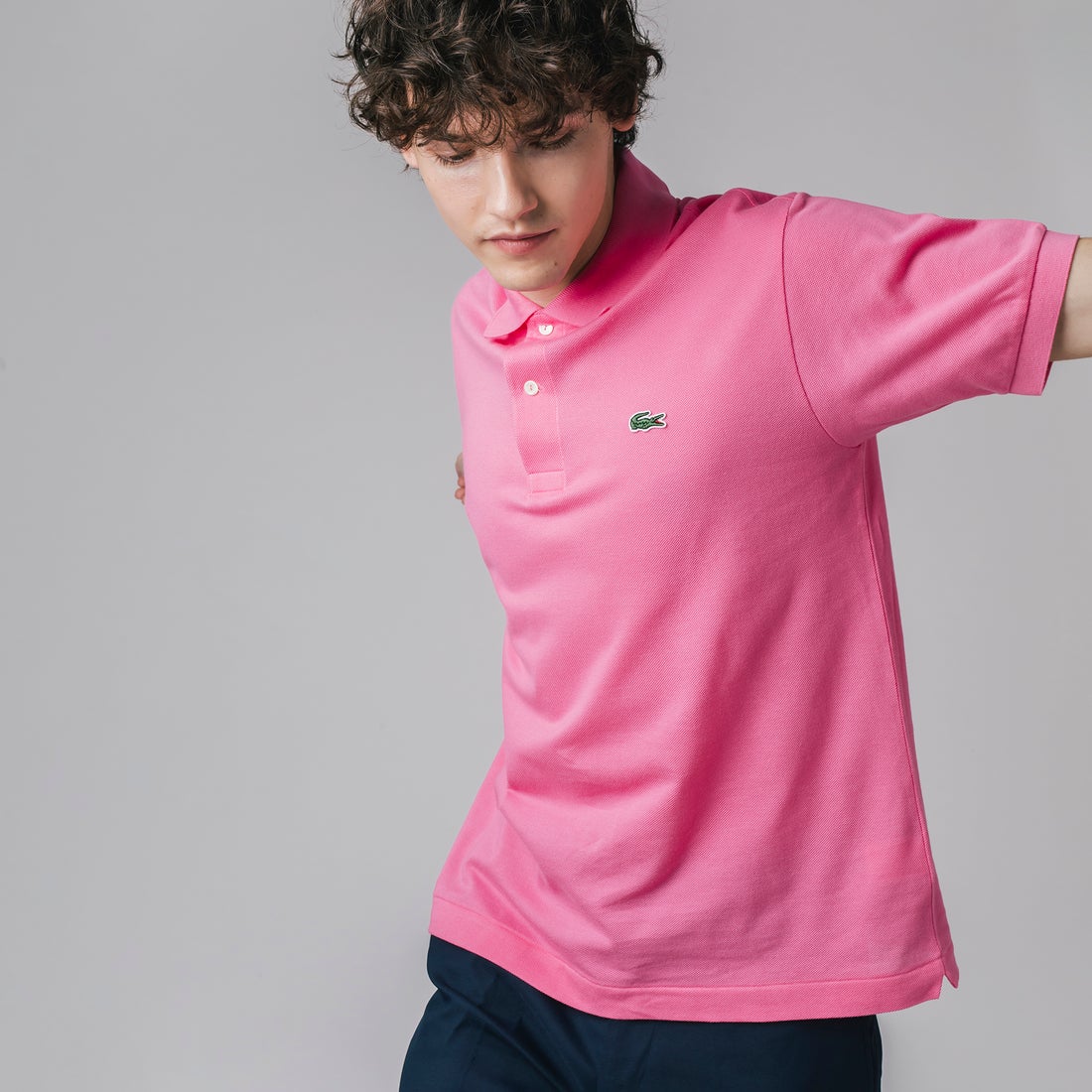 ラコステ LACOSTE 『L.12.12』定番半袖ポロシャツ （フューシャピンク