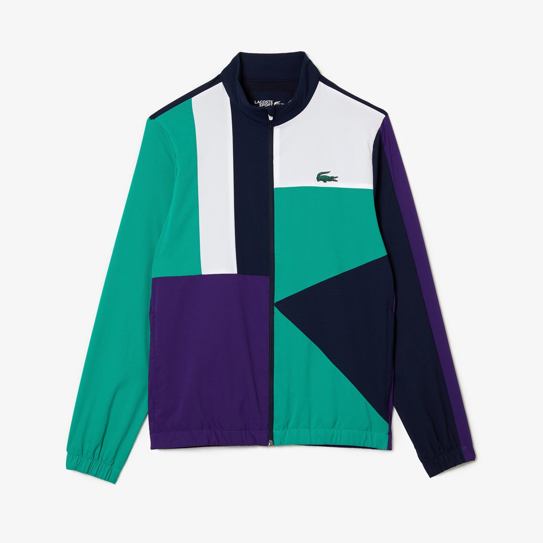 ラコステ LACOSTE アシンメトリーカラーブロックセットアップトラック