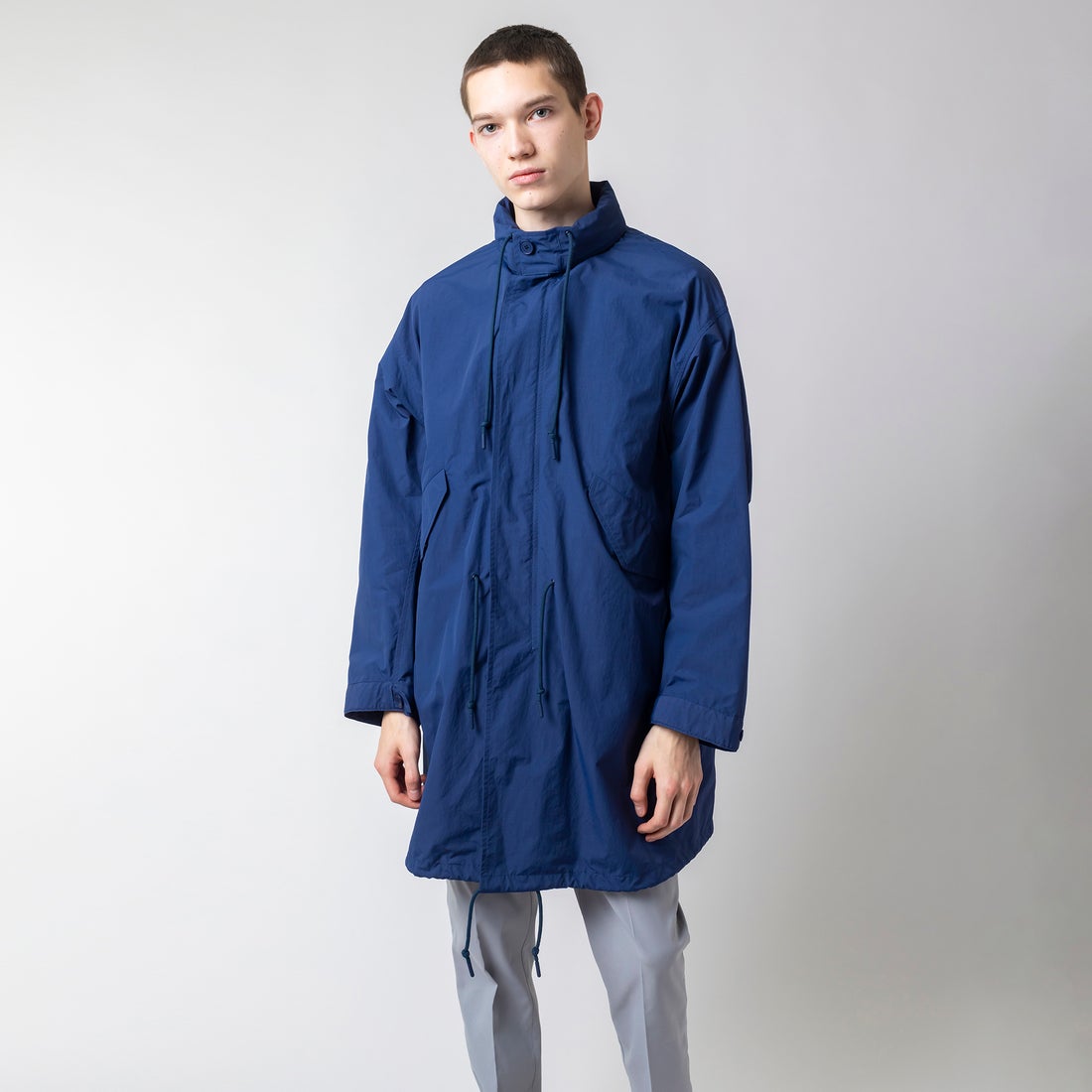 ラコステ LACOSTE オーバーサイズミリタリーコート （ネイビー