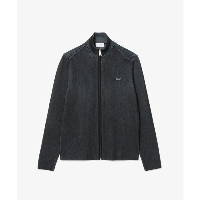 ラコステ LACOSTE リブニットトラックジャケット （ブラック