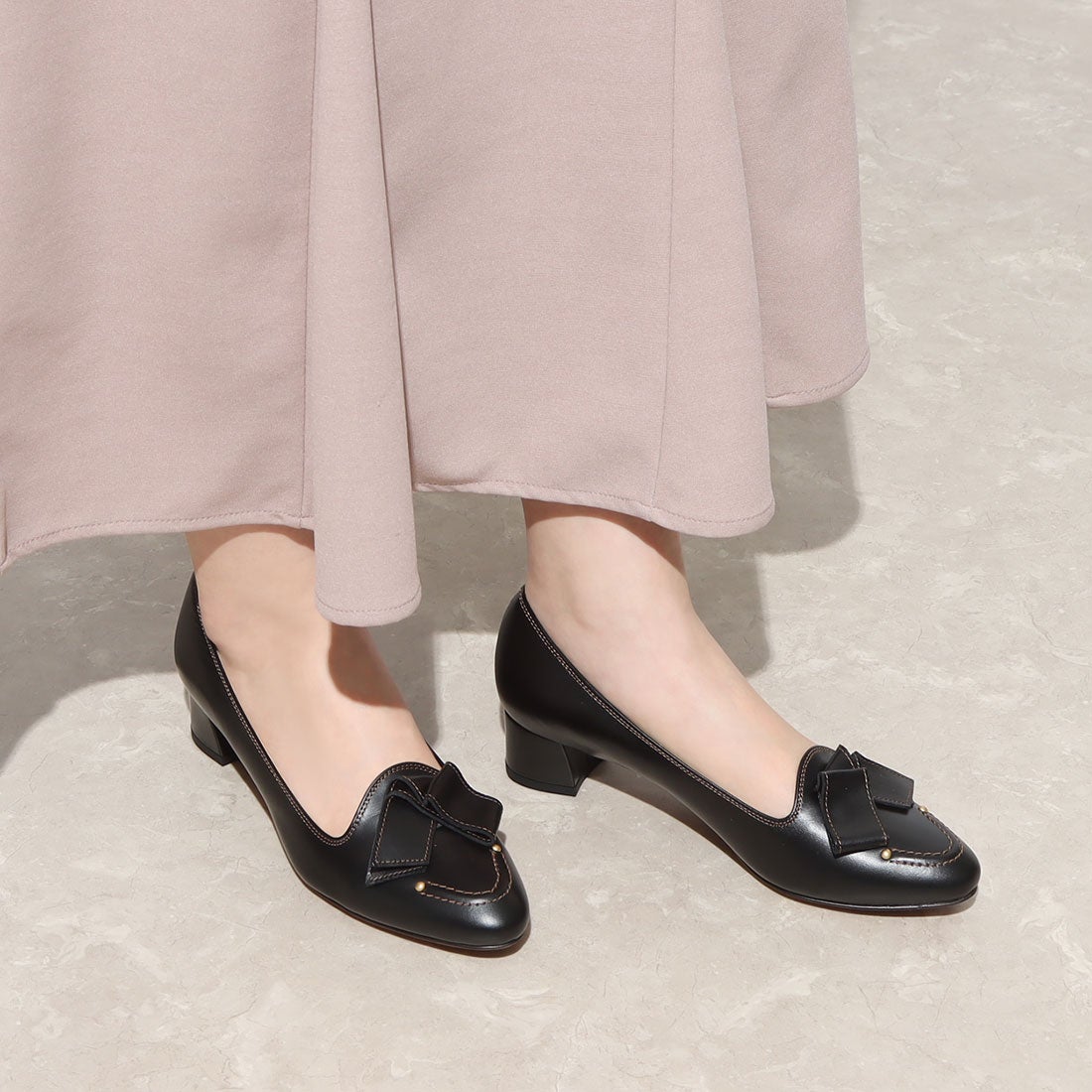 ランバン オン ブルー LANVIN en Bleu リボンモチーフオールウェザー