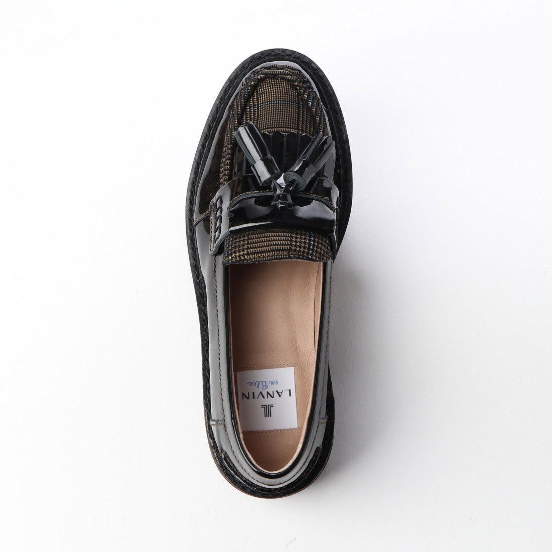 ランバン オン ブルー LANVIN en Bleu タッセルローファー （ブラック