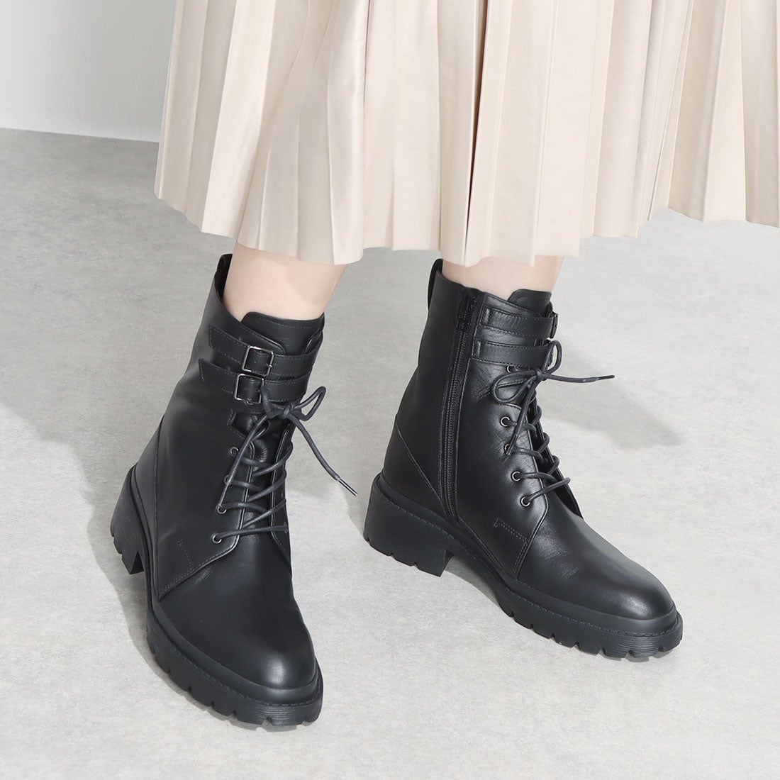 ランバン オン ブルー LANVIN en Bleu タンクソールレースアップ