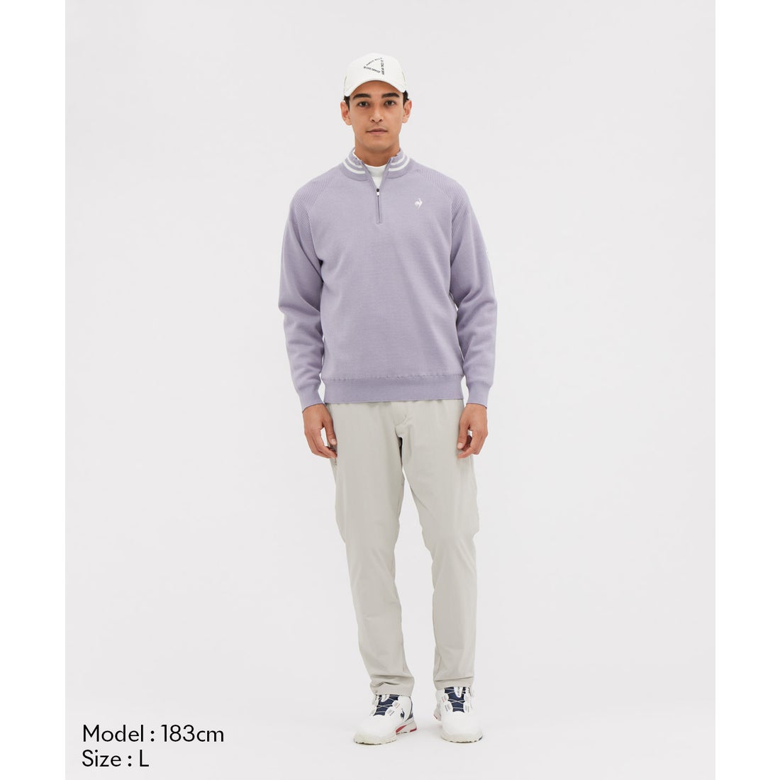 ルコックスポルティフ ゴルフ le coq sportif golf 防風ハーフジップ