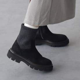 ルカ グロッシ Luca Grossi タンクソールリブニットショートブーツ