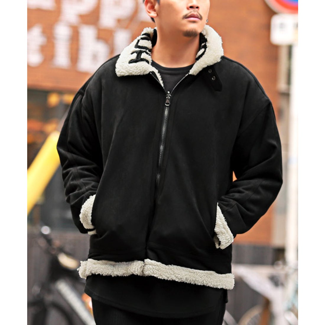 最高級イタリア製✨PREVIEW ドライバーズジャケット ムートン