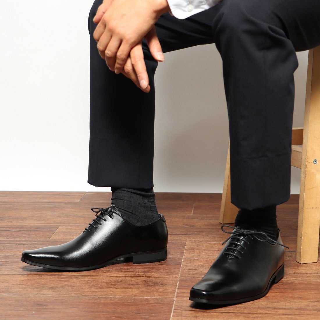 ルシウス LUCIUS ホールカットビジネスシューズ （ブラック） -靴