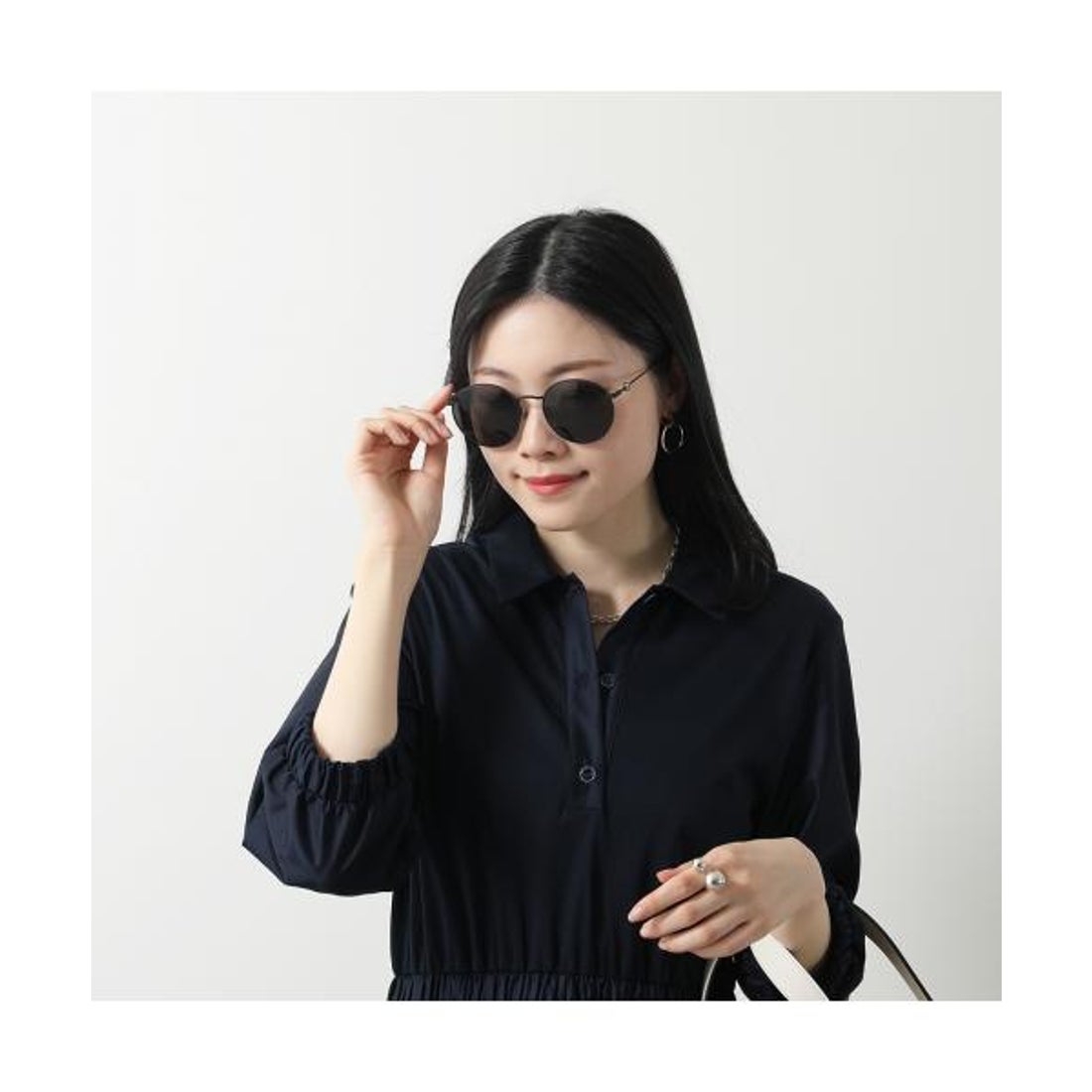 モンクレール MONCLER MONCLER サングラス ML0155K ラウンド型 （02A