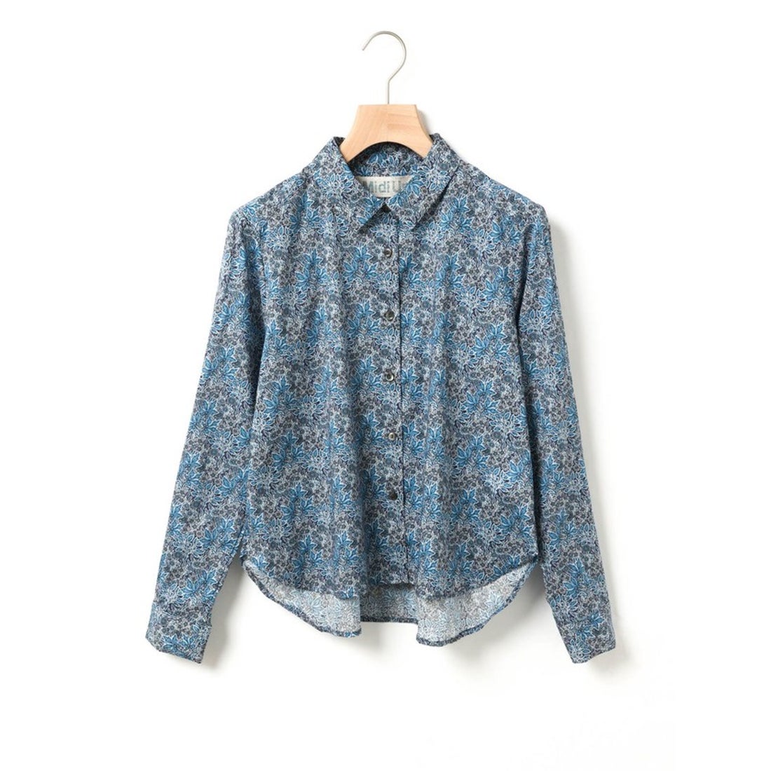 ミディウミ MidiUmi MidiUmi リバティプリントシャツ （ブルー(color31
