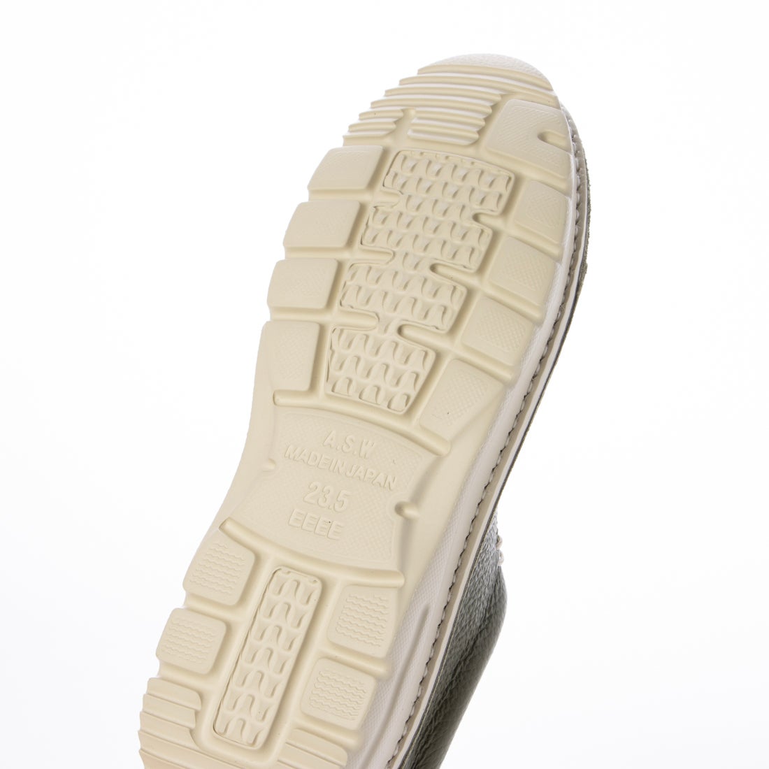 本革】 【4E】撥水スニーカー 6120 （ダークカーキ） -モードカオリ