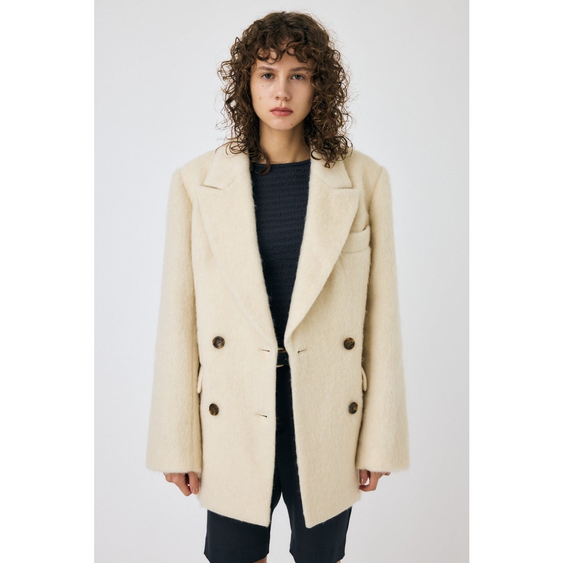 MOUSSY OVER ブレザー ECRU -ファッション通販 FASHION WALKER
