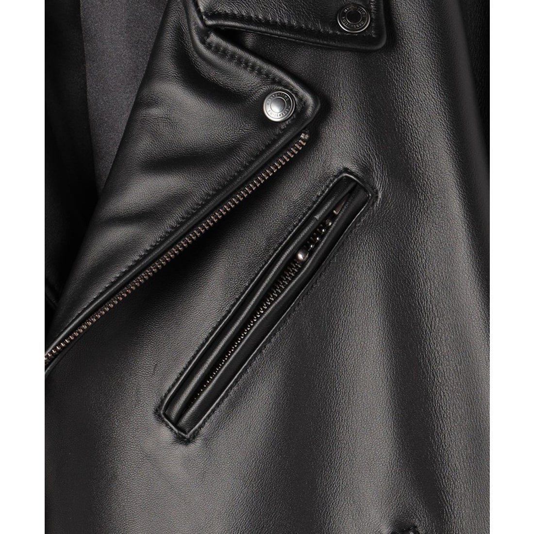 monkey time＞ シープ レザー オーバーサイズ ダブルライダース