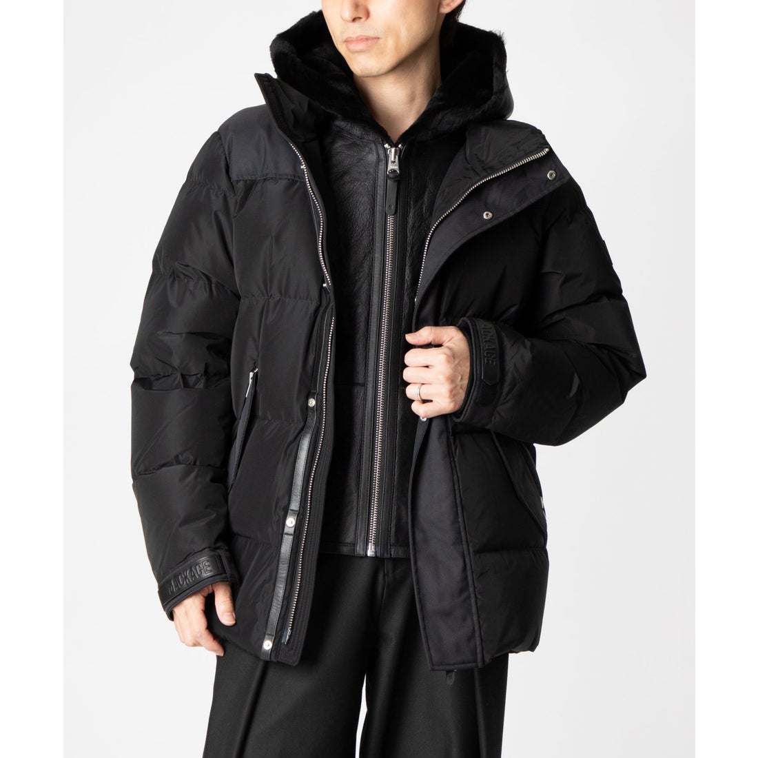 クレージュ courreges コート ダウン ダッフル クレージュ 黒 フード