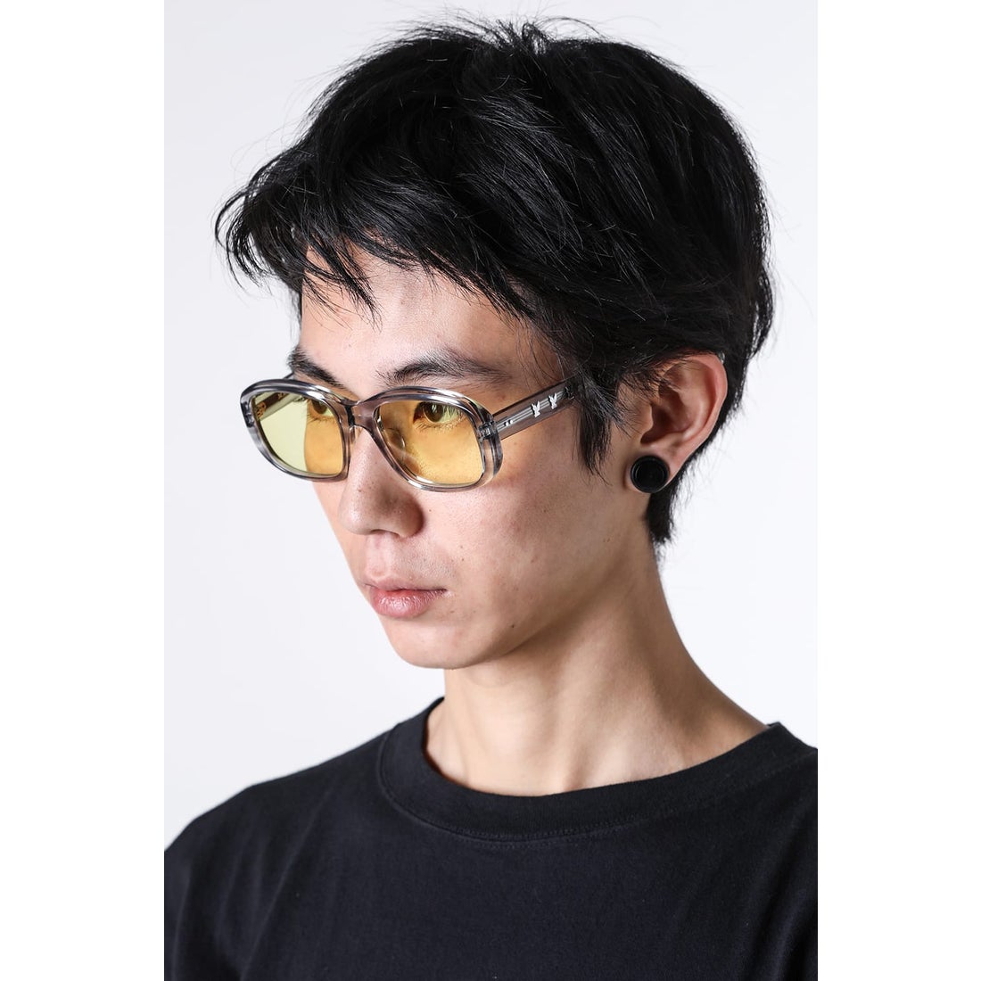 エムエーエスユー MASU MASU X BLANC Oval Shape Sunglasses （Gray