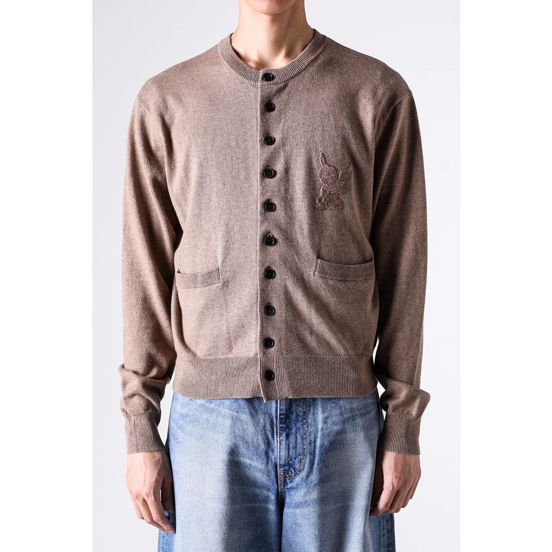 MASU 10 BUTTONS CARDIGAN （Beige） - Osaka / Kyoto, Ship Worldwide