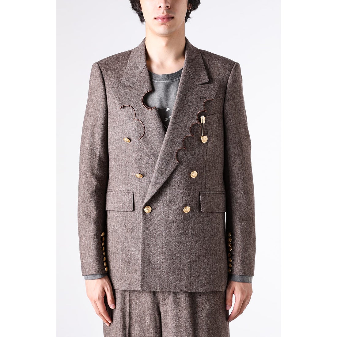 エムエーエスユー MASU CRATER TAILORED JACKET （Mocha） -FASCINATE